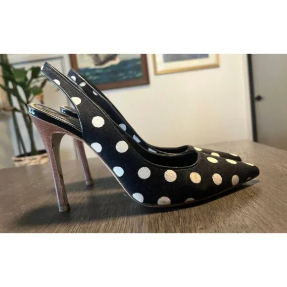 HOGAN POLKADOT STILETTO HEELS 39 8.5 - Picture 2 of 7